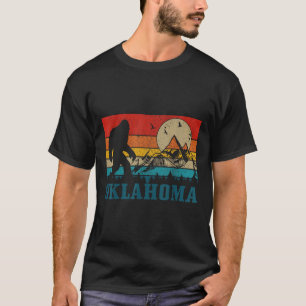 Camiseta Oklahoma Bigfoot Vintage Montañas Senderismo Campi