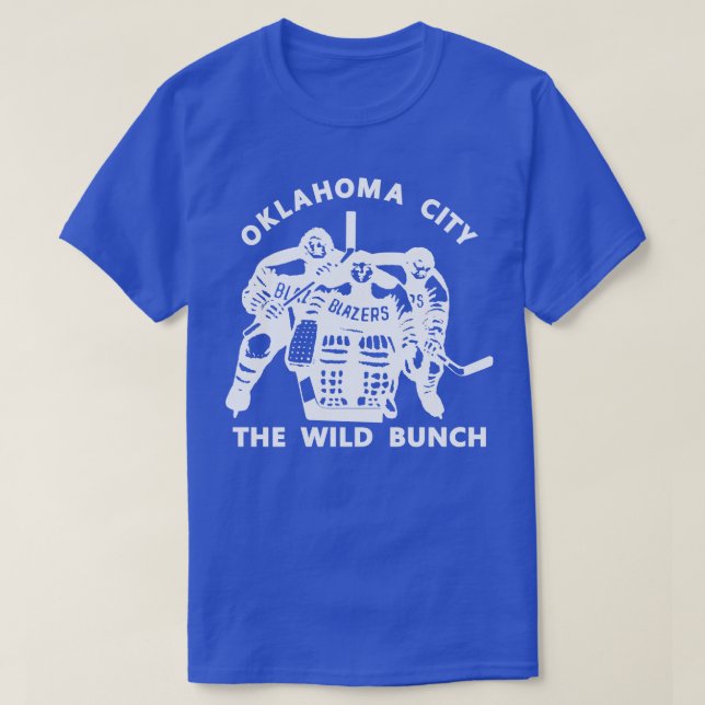 Camiseta Oklahoma City Blazers Wild Bunch 197475 1 (Diseño del anverso)