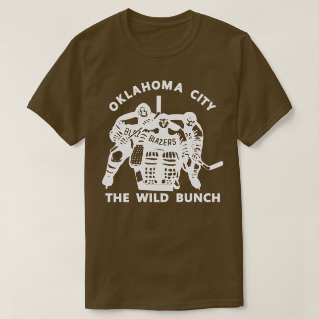 Camiseta Oklahoma City Blazers Wild Bunch 197475 1 (Diseño del anverso)