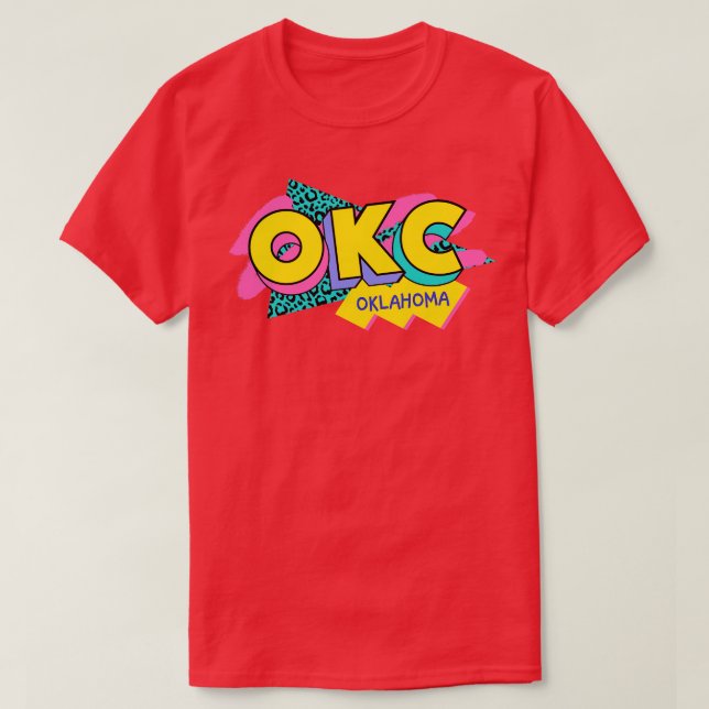 Camiseta Oklahoma City OKC Rad Memphis estilo 90 (Diseño del anverso)