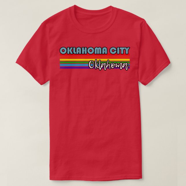 Camiseta Oklahoma City Oklahoma Orgullo de Oklahoma Ciudad  (Diseño del anverso)
