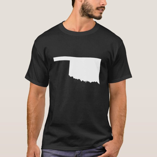 Camiseta Oklahoma en blanco y negro (Anverso)