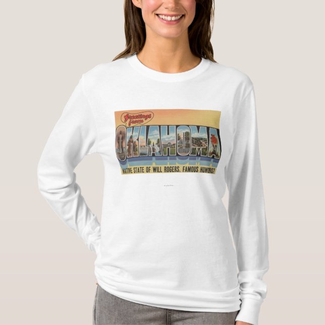 Camiseta Oklahoma (estado nativo de la voluntad Rodgers) (Anverso)