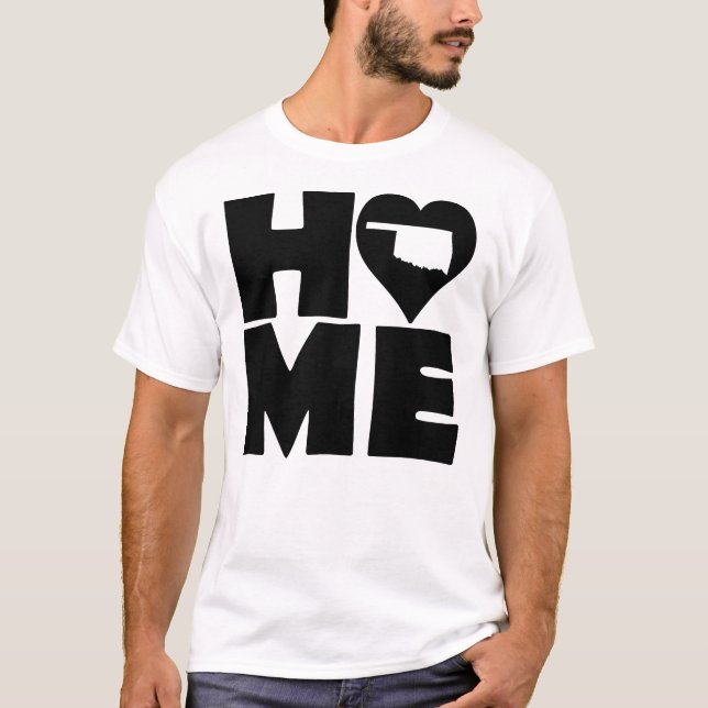 Camiseta Oklahoma Home Heart State Tees (Anverso)