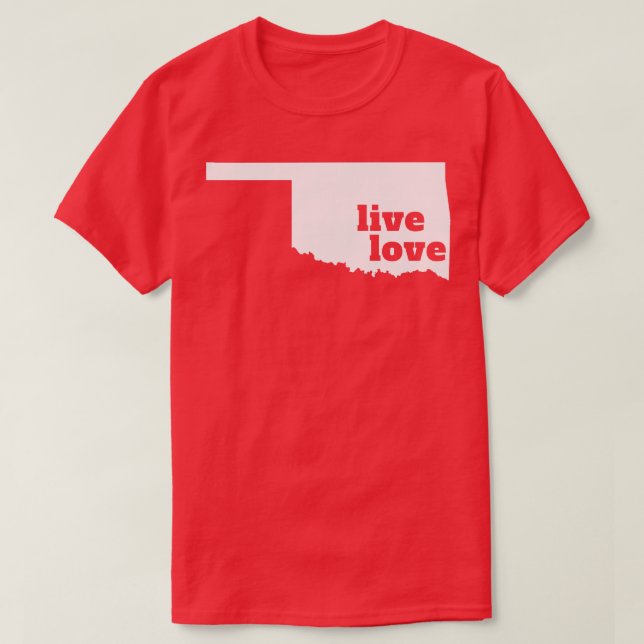 Camiseta Oklahoma Live Love Oklahoma (Diseño del anverso)