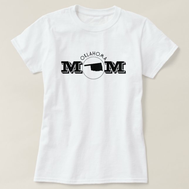 Camiseta Oklahoma Mom  (Diseño del anverso)