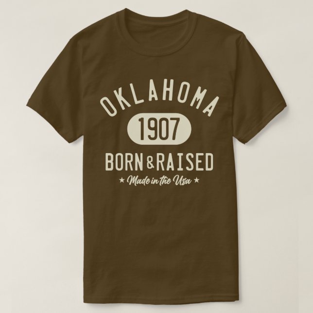CAMISETA OKLAHOMA NACIÓ Y SE LEVANTÓ (Diseño del anverso)