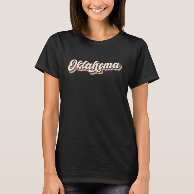 Camiseta Oklahoma Ok Vintage State Retro (Anverso)