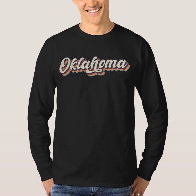Camiseta Oklahoma Ok Vintage State Retro (Anverso)