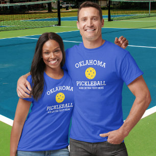 Camiseta Oklahoma Pickleball Agregar Personalizado de nombr