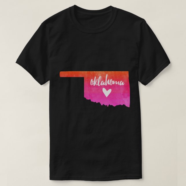 Camiseta Oklahoma - puesta de sol (Diseño del anverso)