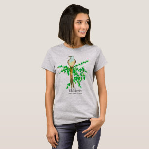 Camiseta Oklahoma Scissor Pájaro Flycatcher con cola