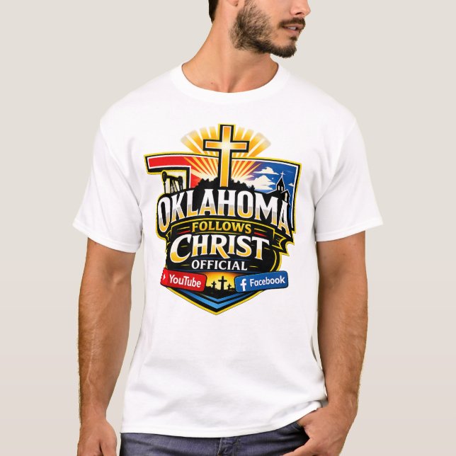 Camiseta Oklahoma sigue a Cristo oficialmente (Anverso)