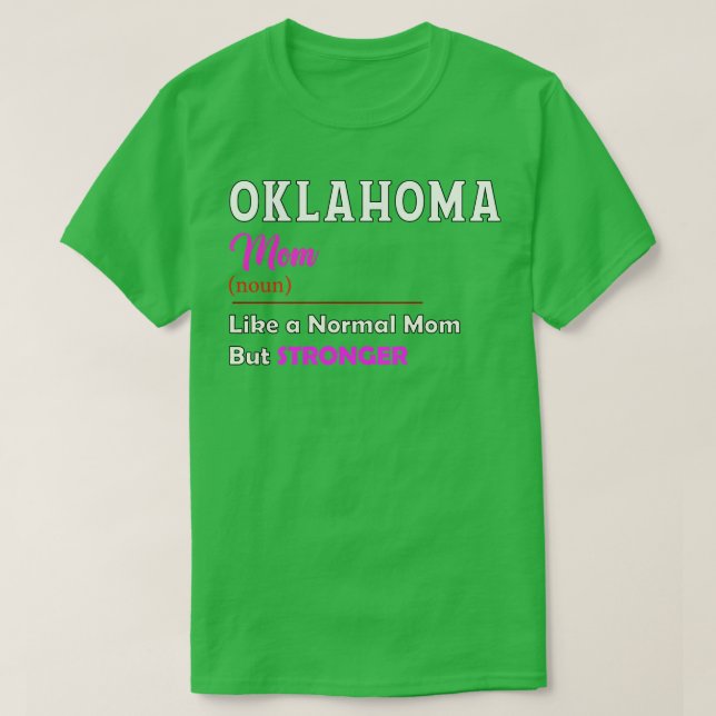 Camiseta Oklahoma Stronger Mom (Diseño del anverso)