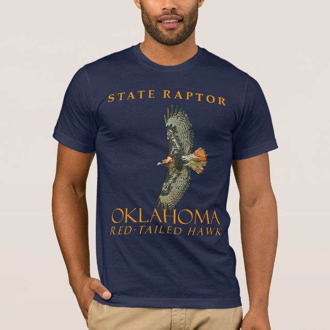 Camiseta Oklahoma Territory Raptor El Halcón de Cola Roja (Anverso)