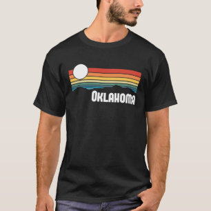 Camiseta Oklahoma Vintage Sunset 80 Retro Estado de Verano 