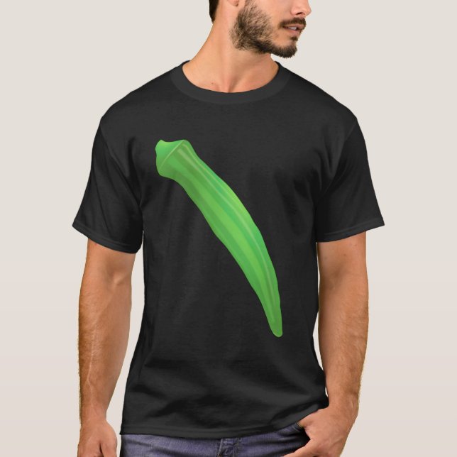 Camiseta Okra Vegetable Gumbo Comida Sur (Anverso)