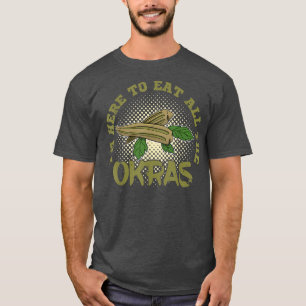 Camiseta Okra Vegetable Marshmallow Vegetarian Vegetarian