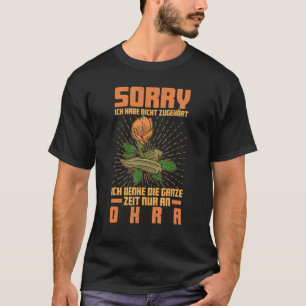 Camiseta Okra Vegetable Marshmallow Vegetarian Vegetarian