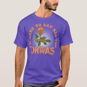 Camiseta Okra Vegetable Marshmallow Vegetarian Vegetarian