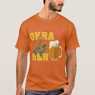 Camiseta Okra Vegetable Marshmallow Vegetarian Vegetarian