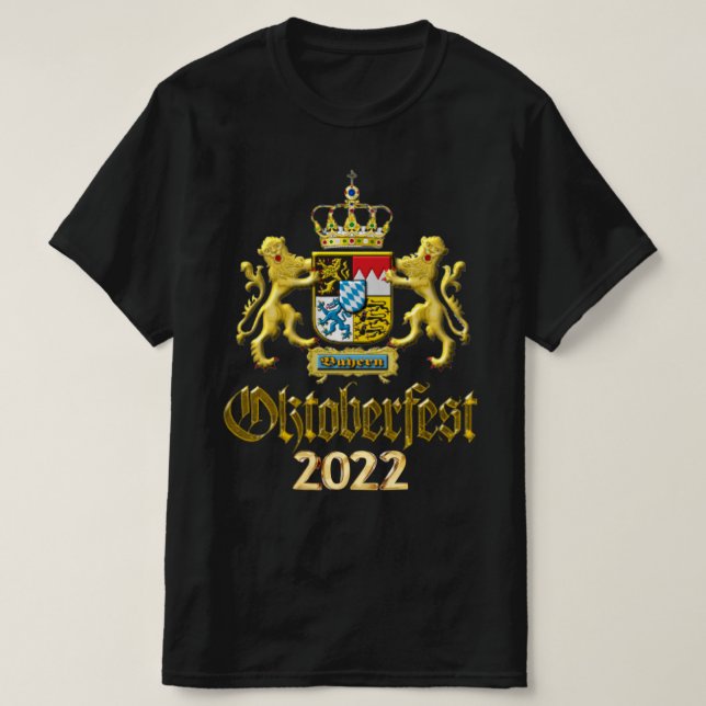Camiseta Oktoberfest 2022 Cresta de Baviera (Diseño del anverso)