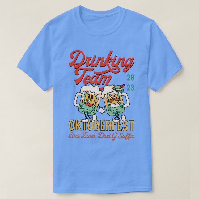 Camiseta Oktoberfest 2023 Gracioso equipo alemán Beer L (Diseño del anverso)