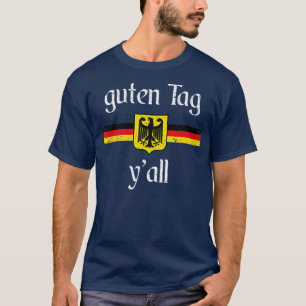 Camiseta Oktoberfest Bandera Alemana Águila Prost Guten Tag