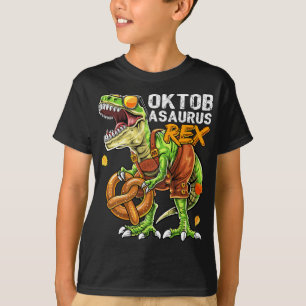 Camiseta Oktoberfest Dinosaur Lederhosen Costuma Bavaria G
