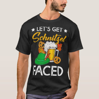 Camiseta Oktoberfest Hagamos que Schnitzel enfrente la cerv