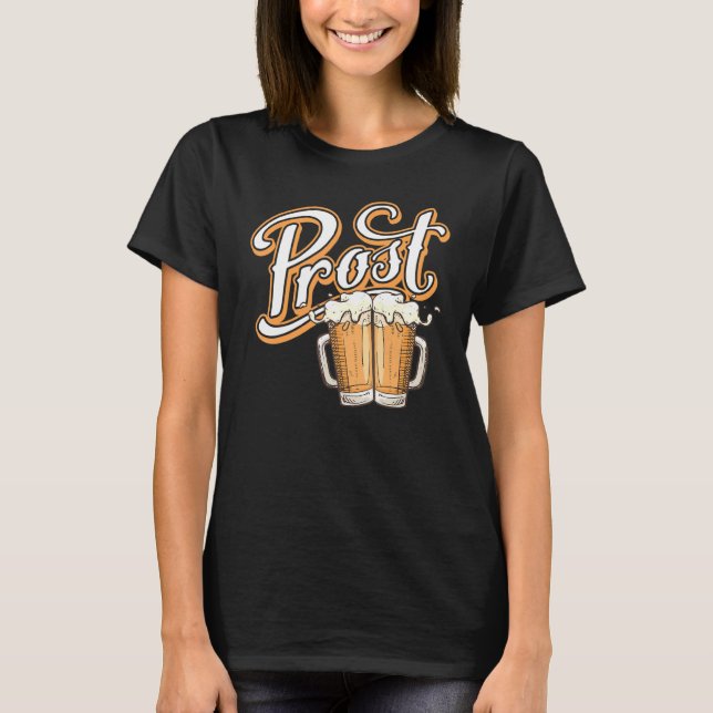 Camiseta Oktoberfest Prost Vintage Festival Alemán de Cerve (Anverso)