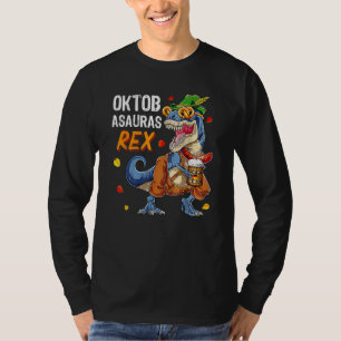 Camiseta Oktoberfest T Rex Dinosaur Lederhosen Bavarian Cos