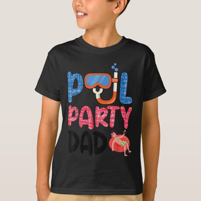 Camiseta Ol Party Dad Fun With Floatie And Trocal Vibes Fat (Anverso)