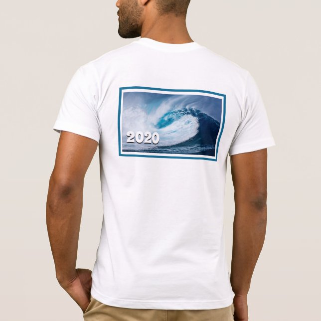 Camiseta Ola azul en 2020 (Reverso)