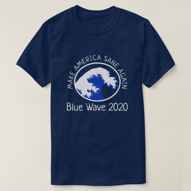 Camiseta Ola Azul "Que Estados Unidos vuelva a Sanar" Democ (Diseño del anverso)