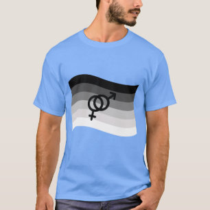 CAMISETA OLA DE BANDERAS RECTAS CON SÍMBOLO