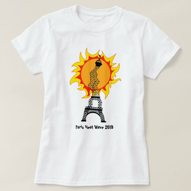 Camiseta Ola de calor de París 2019 (Diseño del anverso)