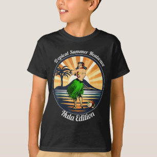 Camiseta Ola de calor de verano tropical edición hula vinta