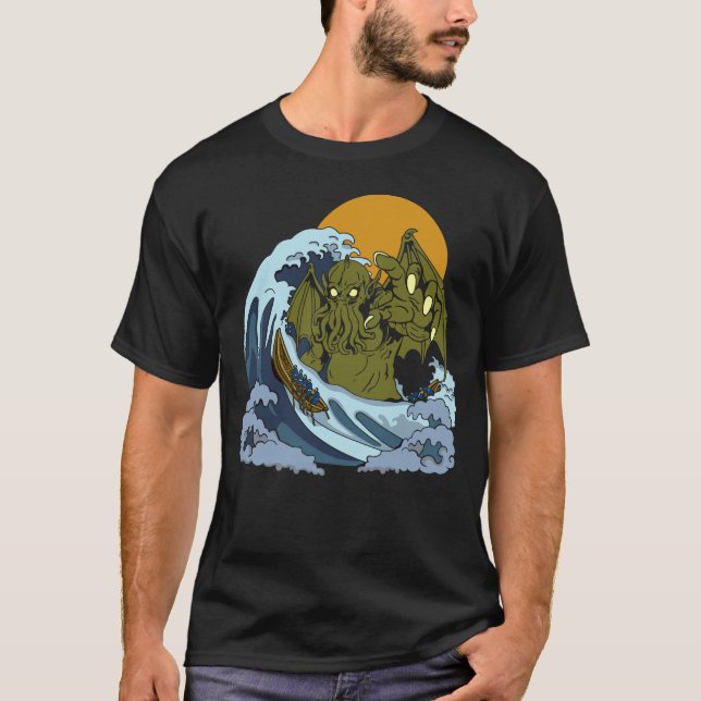 Camiseta Ola De Cthulhu (Anverso)