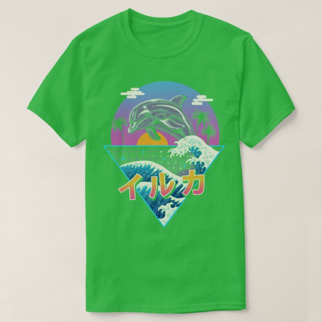 Camiseta Ola de delfines (Diseño del anverso)