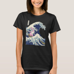 Camiseta Ola de Kanagawa de arte de la estética japonesa de