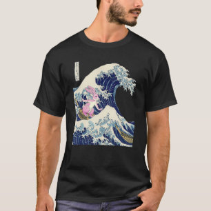 Camiseta Ola de Kanagawa de arte de la estética japonesa de