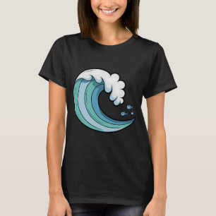 Camiseta ola de océano