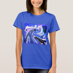 Camiseta Ola de océano azul genial