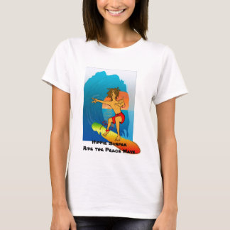 Camiseta Ola de paz para surfistas hippie