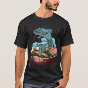 Camiseta Ola de ramales de pescado