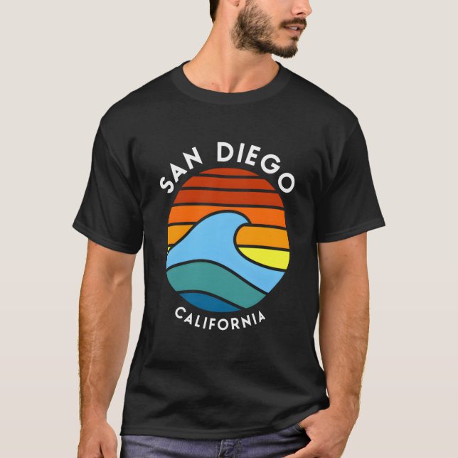 Camiseta Ola de San Diego California (Anverso)