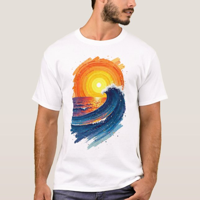 Camiseta Ola de sol (Anverso)