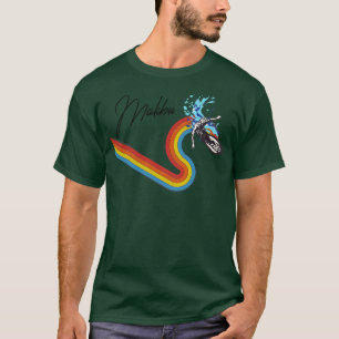 Camiseta Ola de surf con arco iris de estilo retro 70'80 Ma
