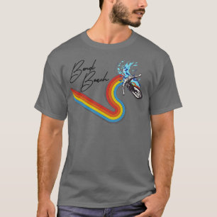 Camiseta Ola de surf con arco iris estilo años 80 Retro Bon